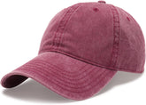 FURTALK Unisex Vintage Cotton Washed Distressed Baseball Caps Unstructured Low Profile Adjustable Dad Hat