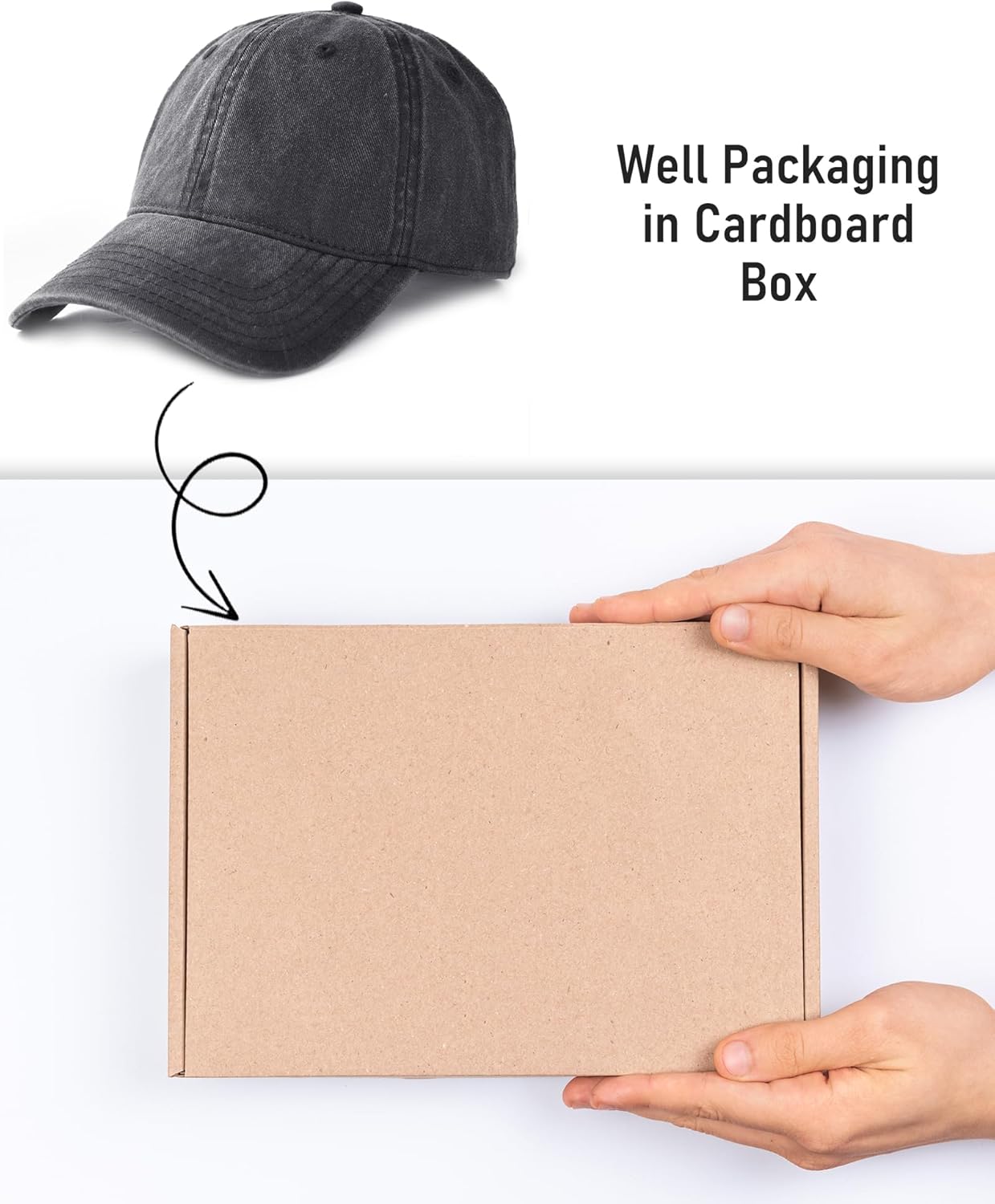 FURTALK Unisex Vintage Cotton Washed Distressed Baseball Caps Unstructured Low Profile Adjustable Dad Hat