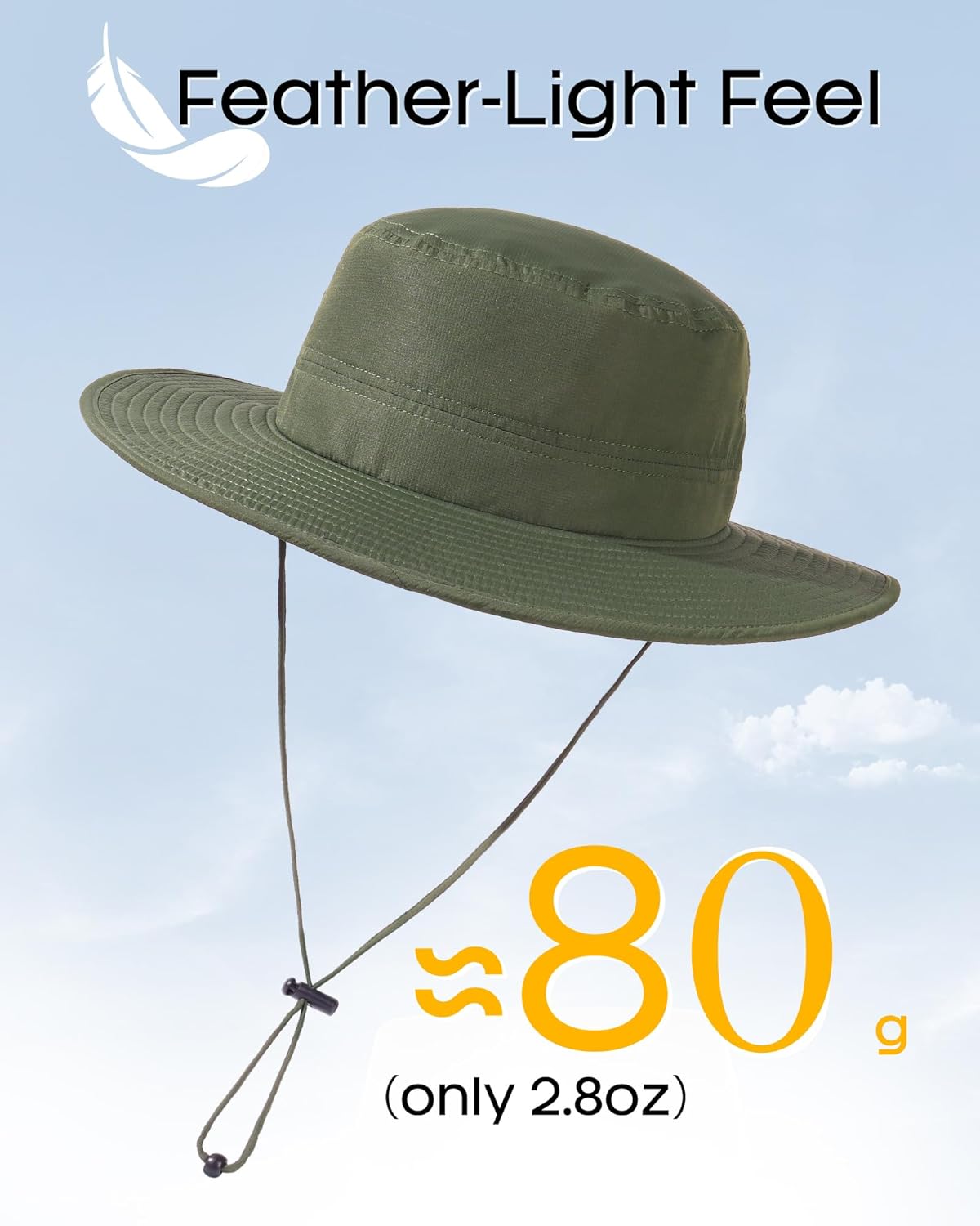 FURTALK Sun Hats for Men Women Packable Wide Brim Summer UV Protective Bucket Hat UPF 50+ Hat for Fishing Hiking