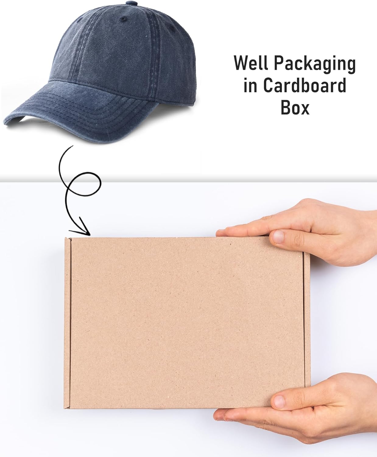 FURTALK Unisex Vintage Cotton Washed Distressed Baseball Caps Unstructured Low Profile Adjustable Dad Hat