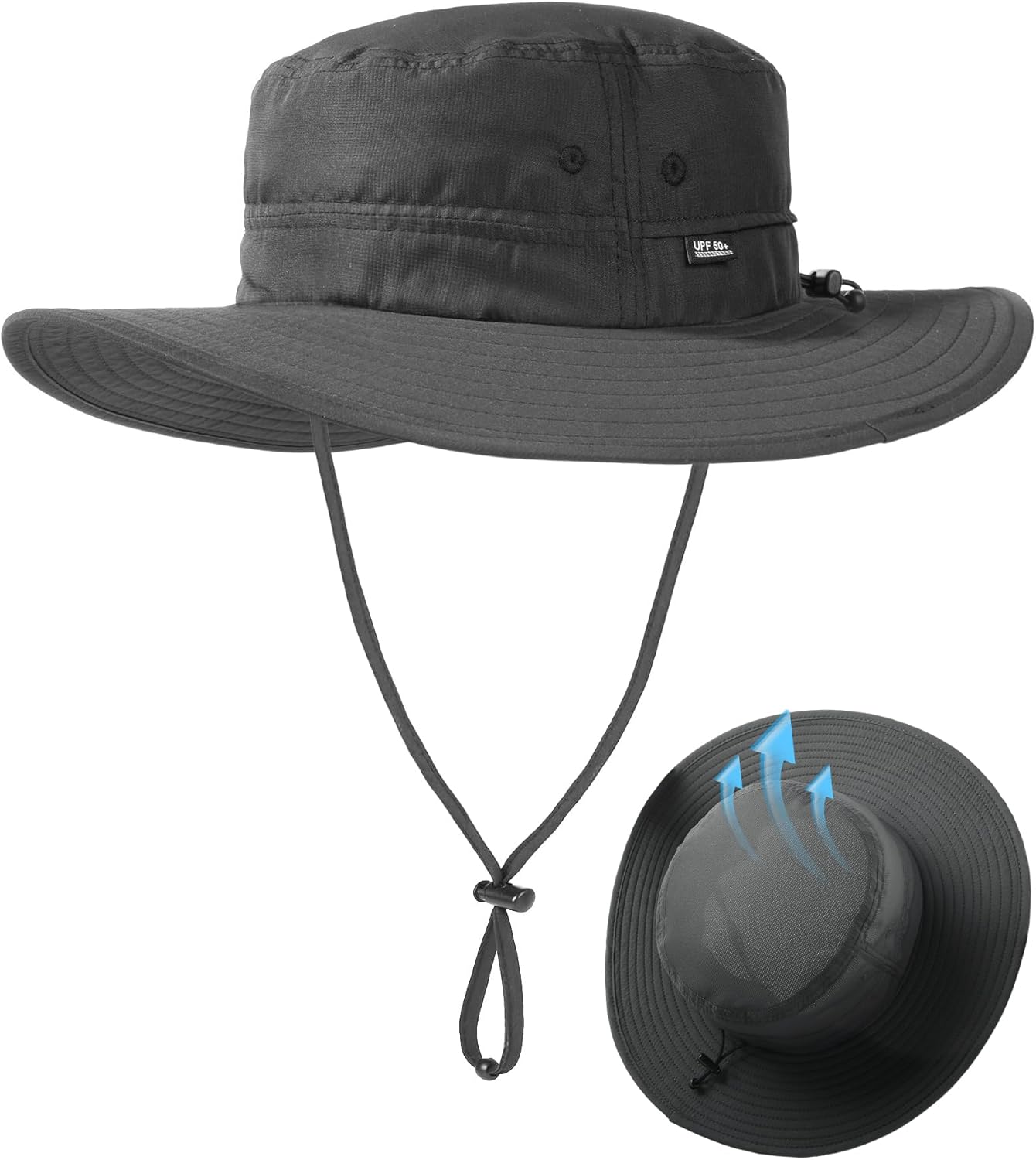 FURTALK Sun Hats for Men Women Packable Wide Brim Summer UV Protective Bucket Hat UPF 50+ Hat for Fishing Hiking