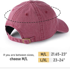 FURTALK Unisex Vintage Cotton Washed Distressed Baseball Caps Unstructured Low Profile Adjustable Dad Hat