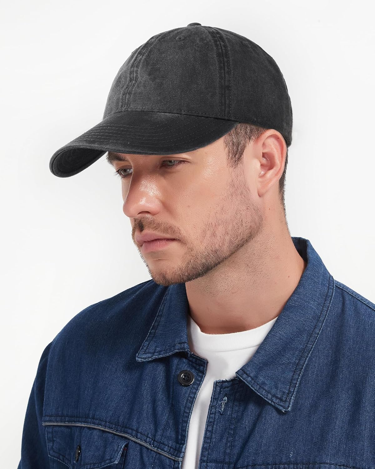 FURTALK Unisex Vintage Cotton Washed Distressed Baseball Caps Unstructured Low Profile Adjustable Dad Hat